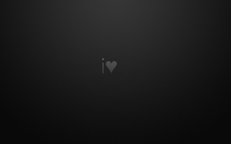 I Love Symbol on Black