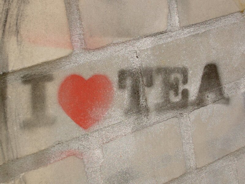 I Love Tea Graffiti
