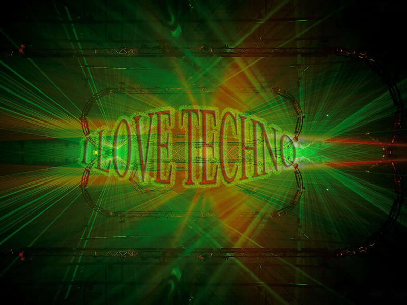 I Love Techno event lighting