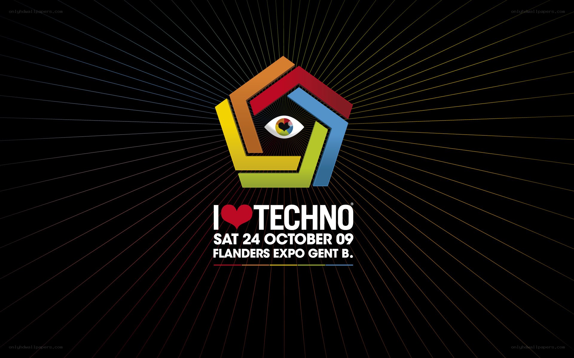 I Love Techno event poster