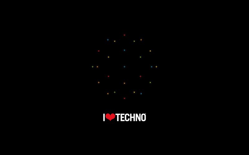 I Love Techno Text