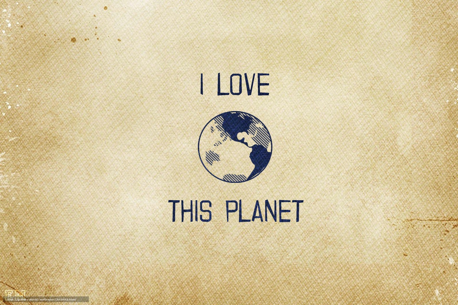 I love this planet