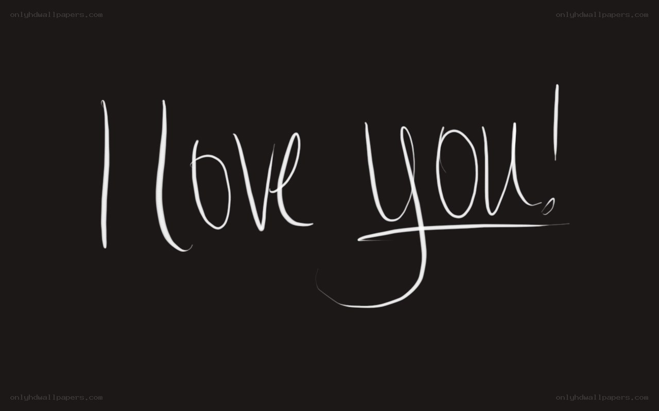 I love you handwritten