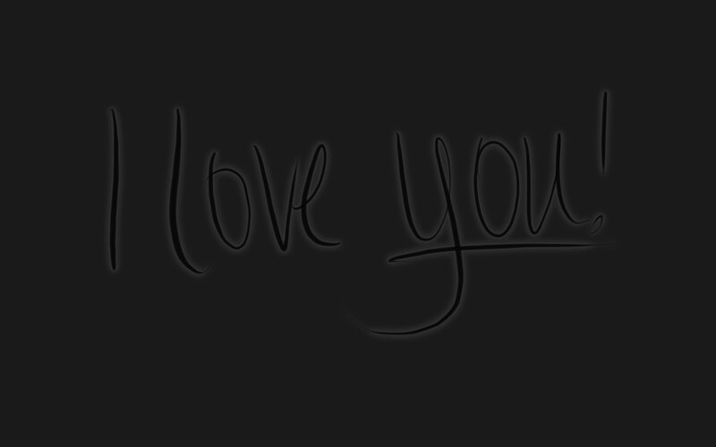 I love you handwritten