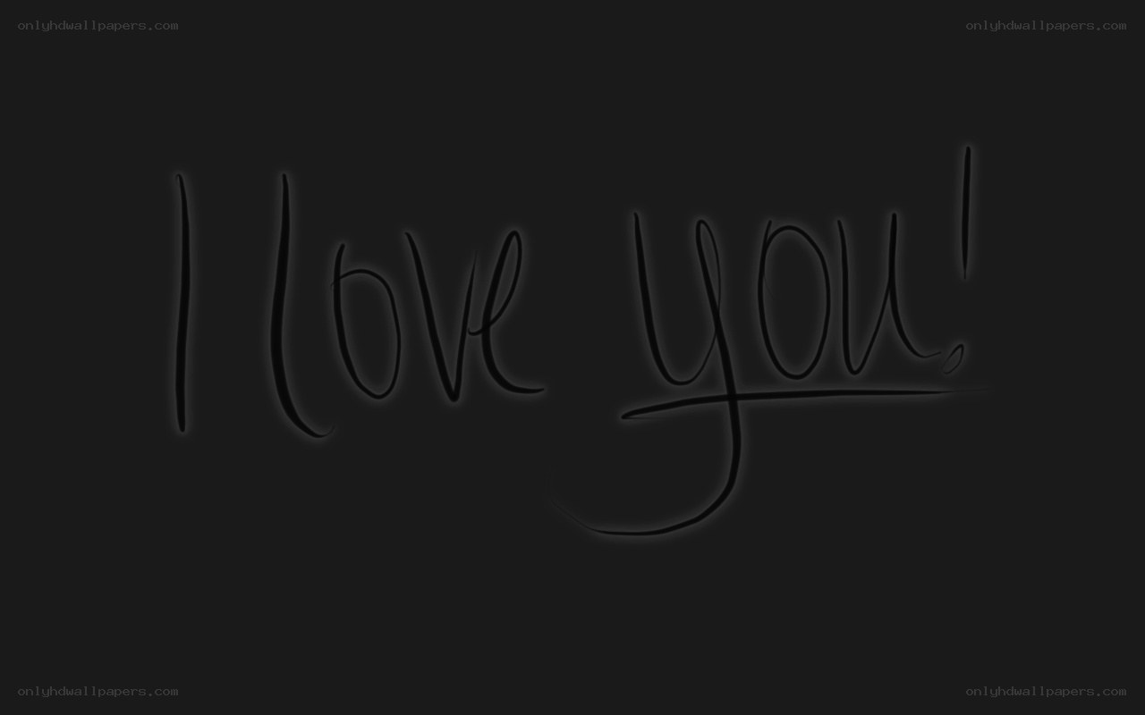 I love you handwritten
