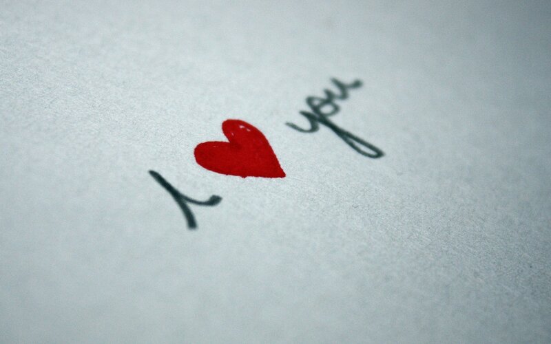 I love you handwritten