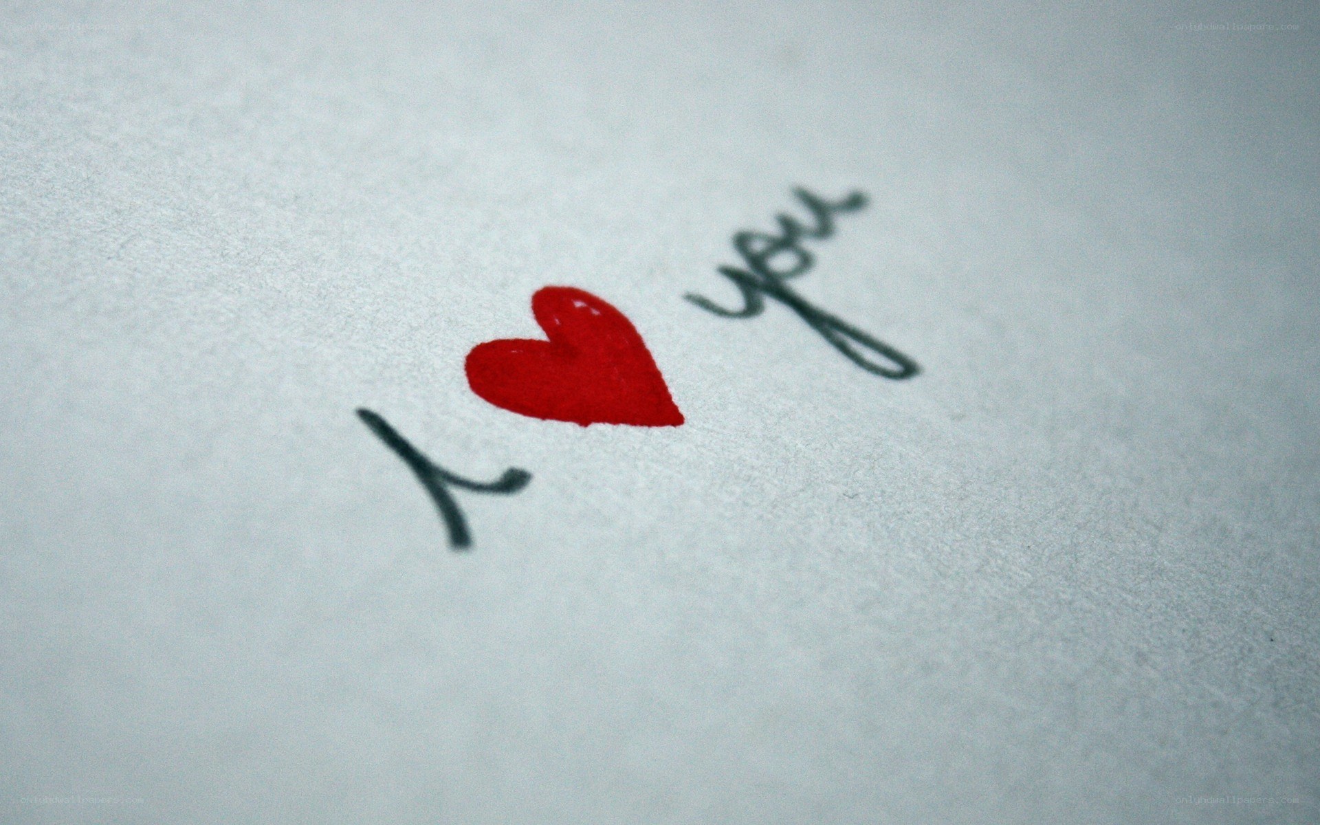 I love you handwritten