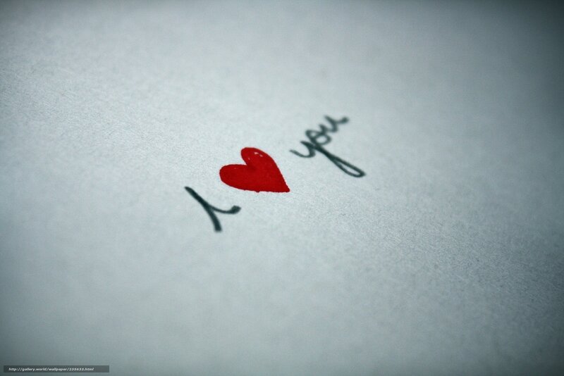 I love you handwritten