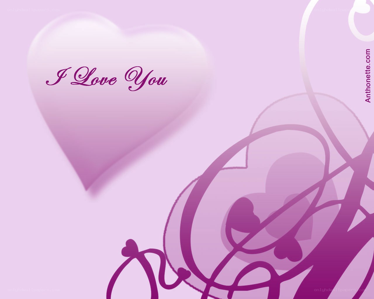 I Love You heart design