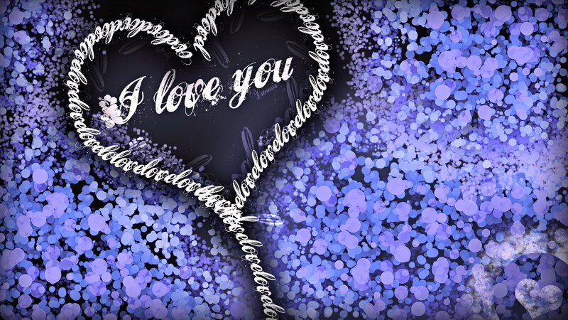 I love you heart design
