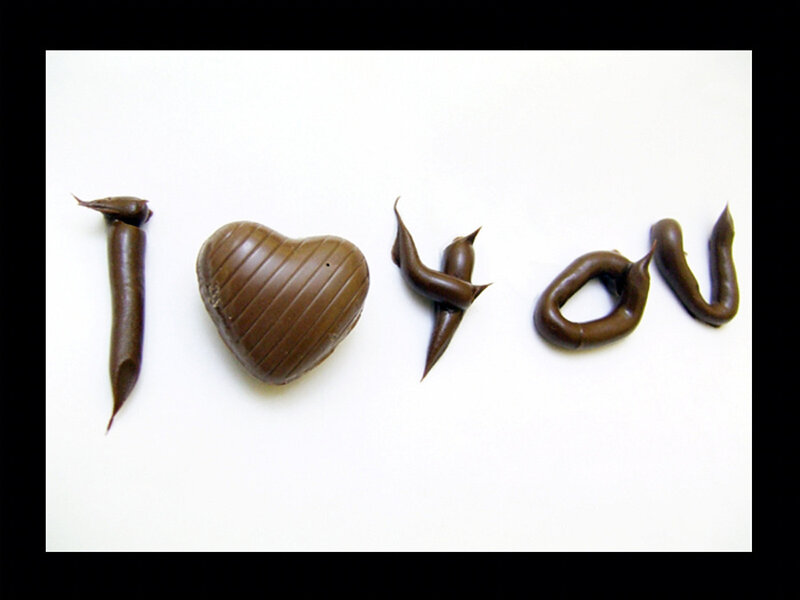 I love you in chocolate