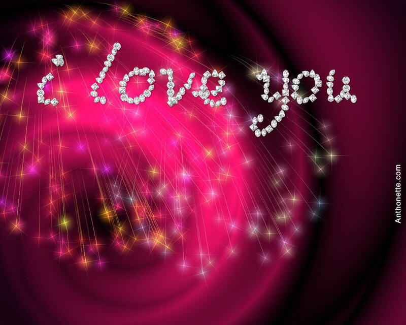 I love you in diamonds