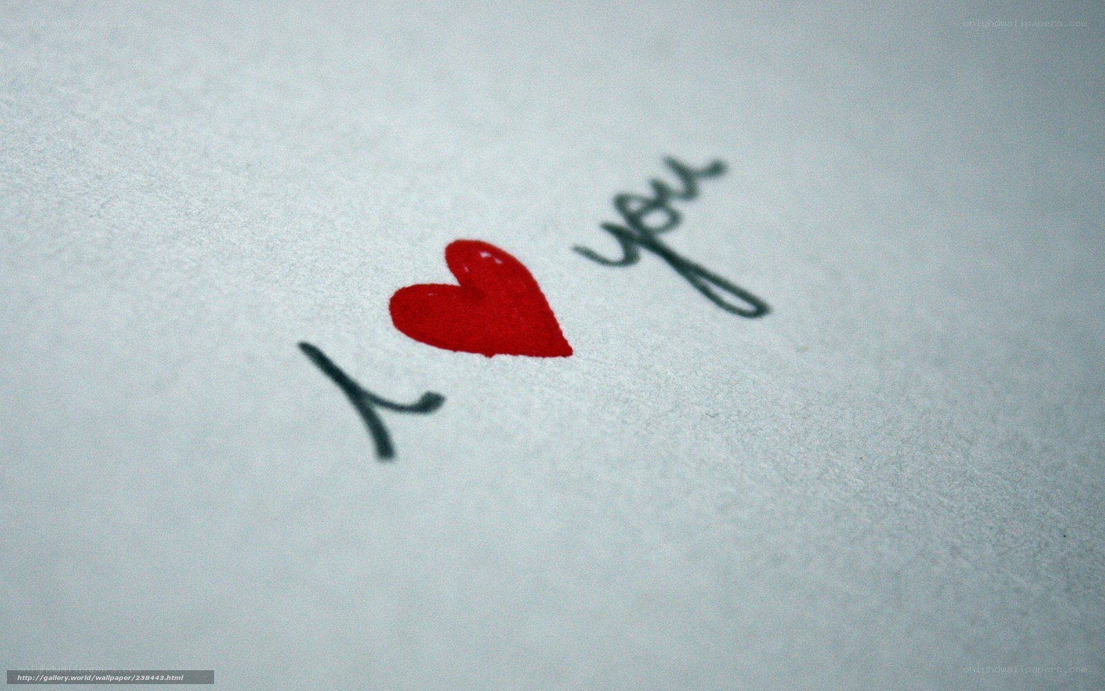 I love you on paper