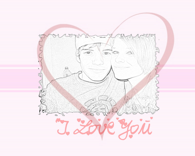 I Love You photo card