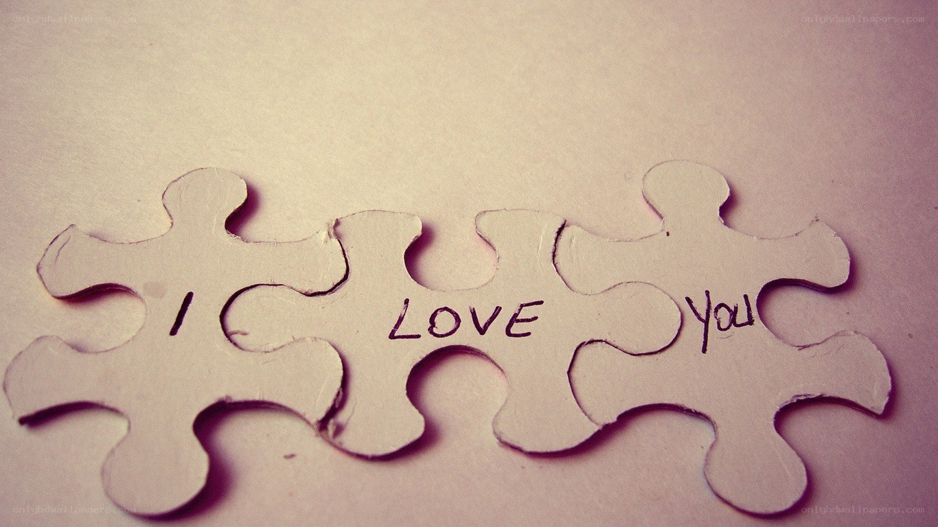 I love you puzzle pieces