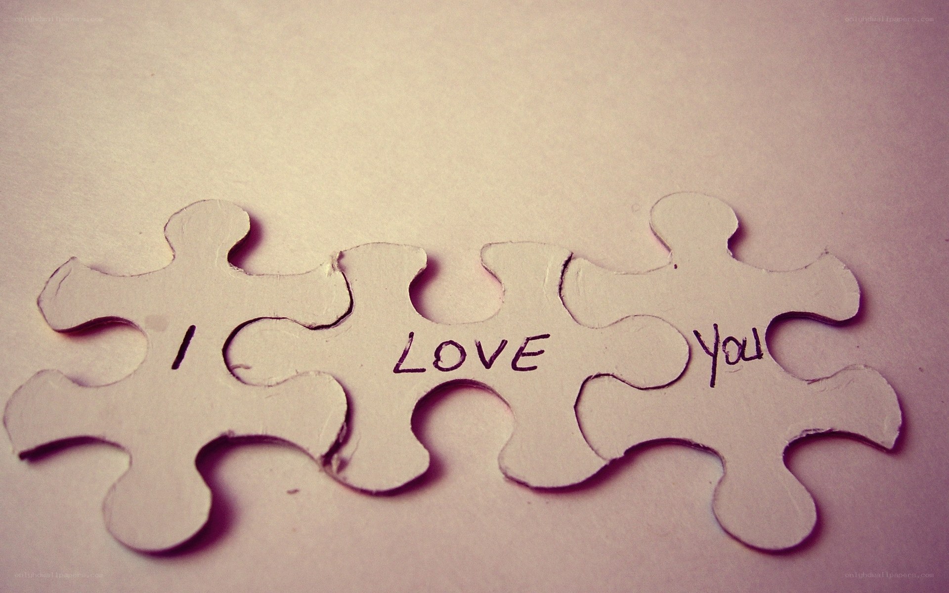 I love you puzzle pieces