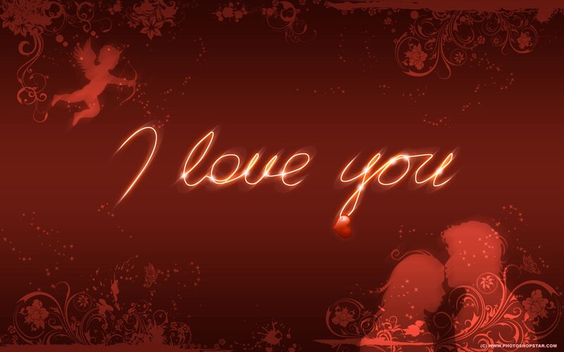 I love you romantic wallpaper