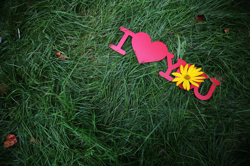 I Love You Sign on Grass