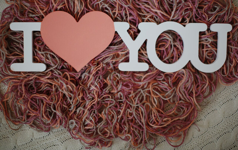 I Love You Sign — White