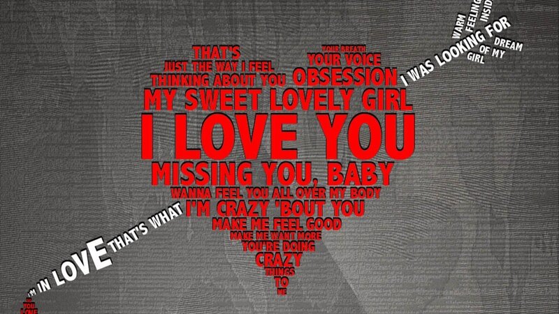 I Love You song lyrics art