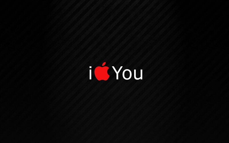 I Love You Text — Black, Neutral