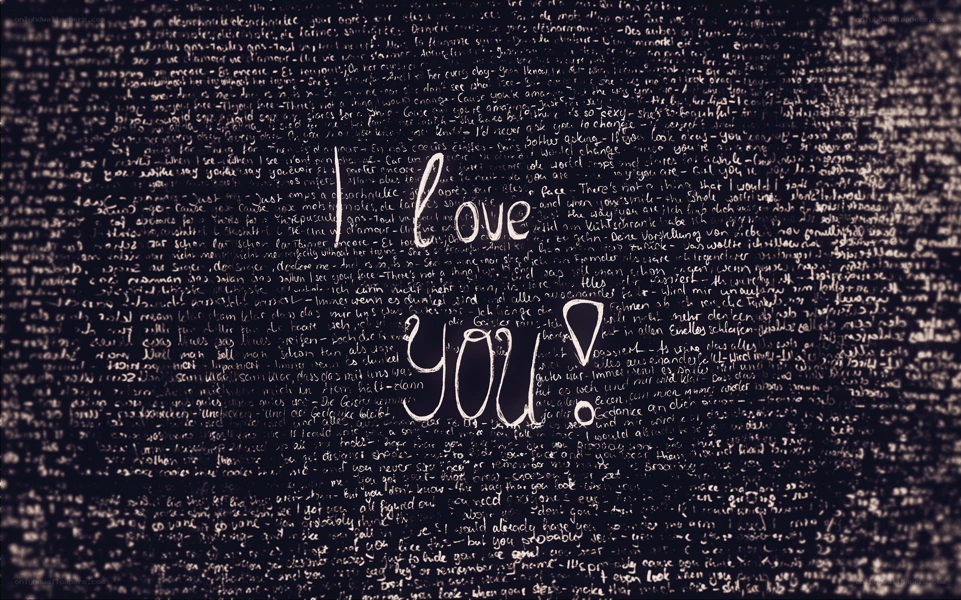 I love you text on paper