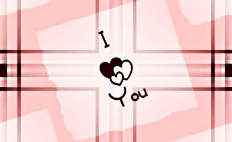 I Love You Text — Pink, Romantic