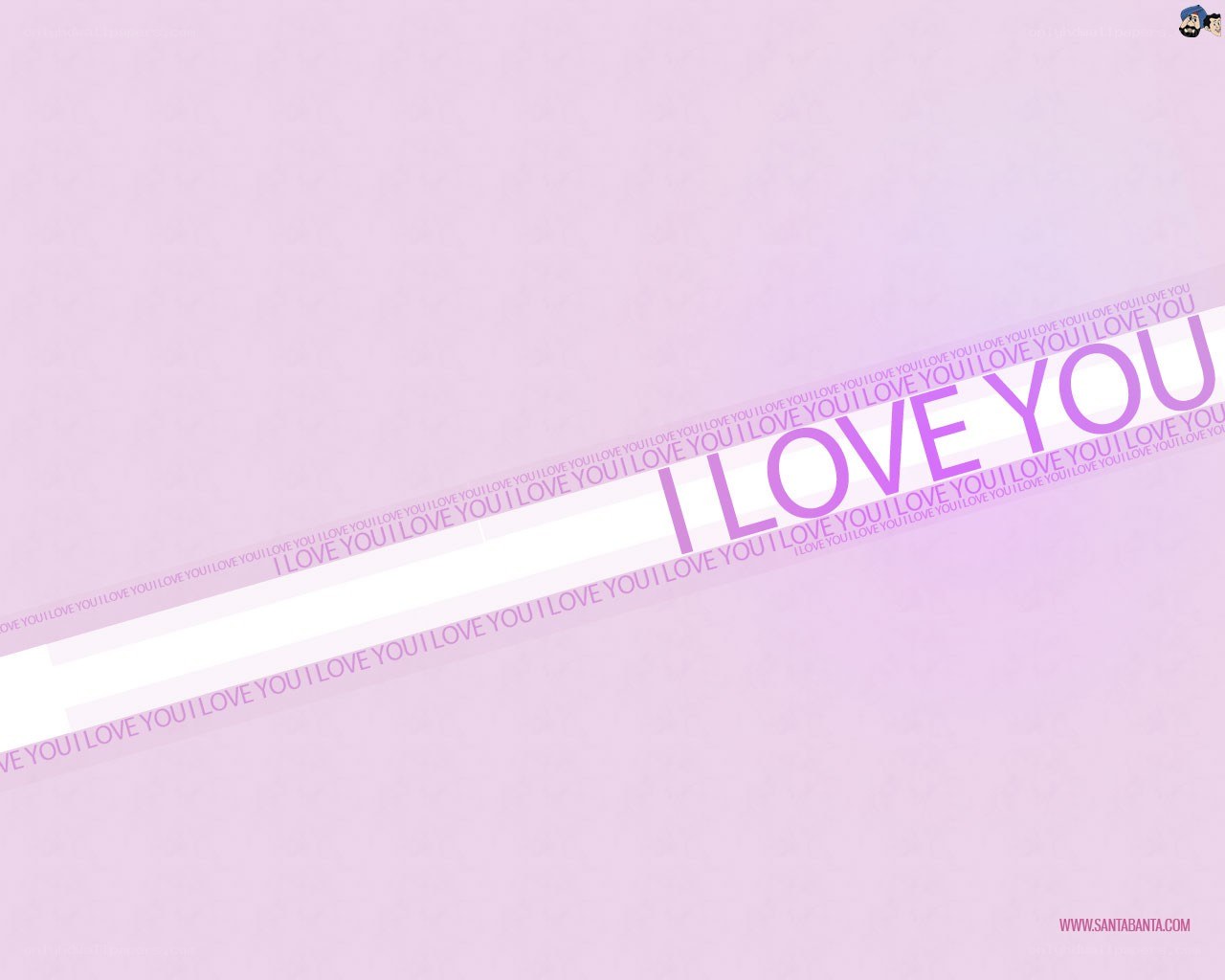 I Love You text wallpaper