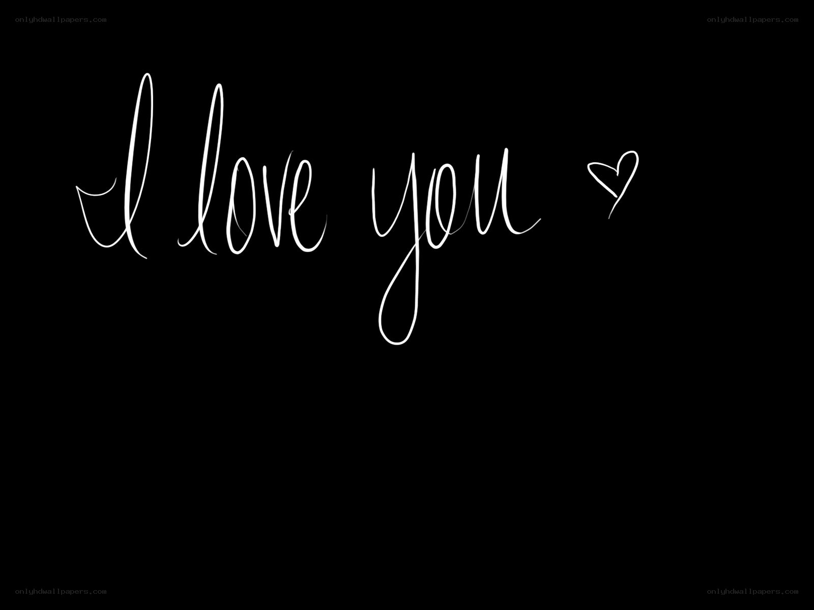 I love you text with heart