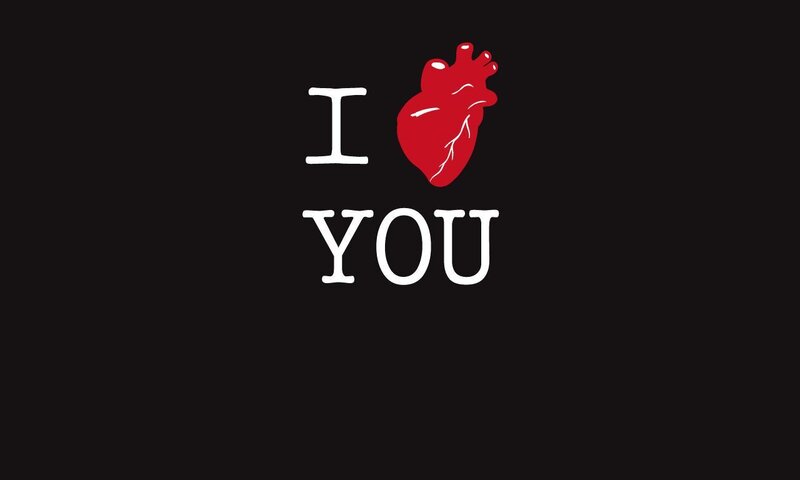 I love you with a heart