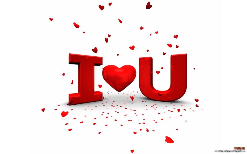 I love you with hearts