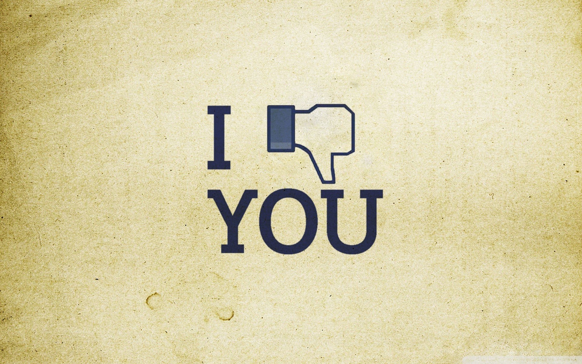 I love you with thumbs down
