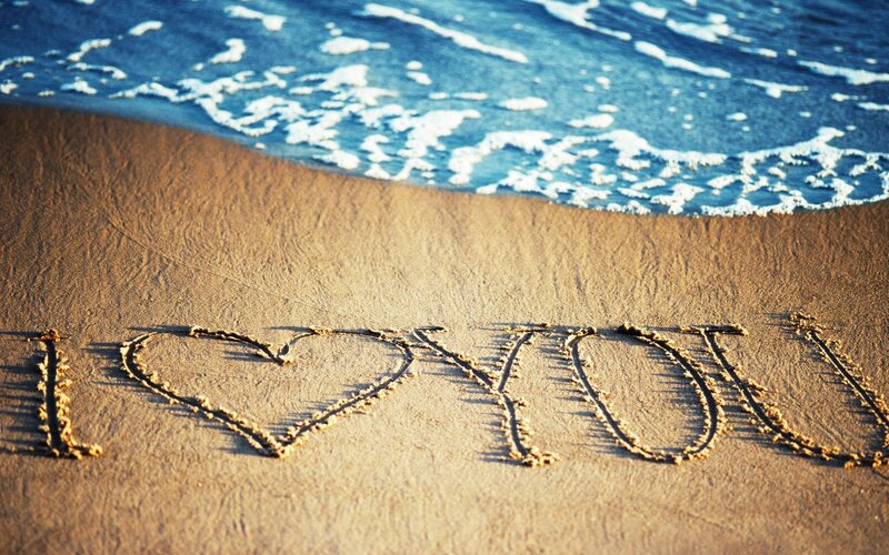 I Love You Written in Sand