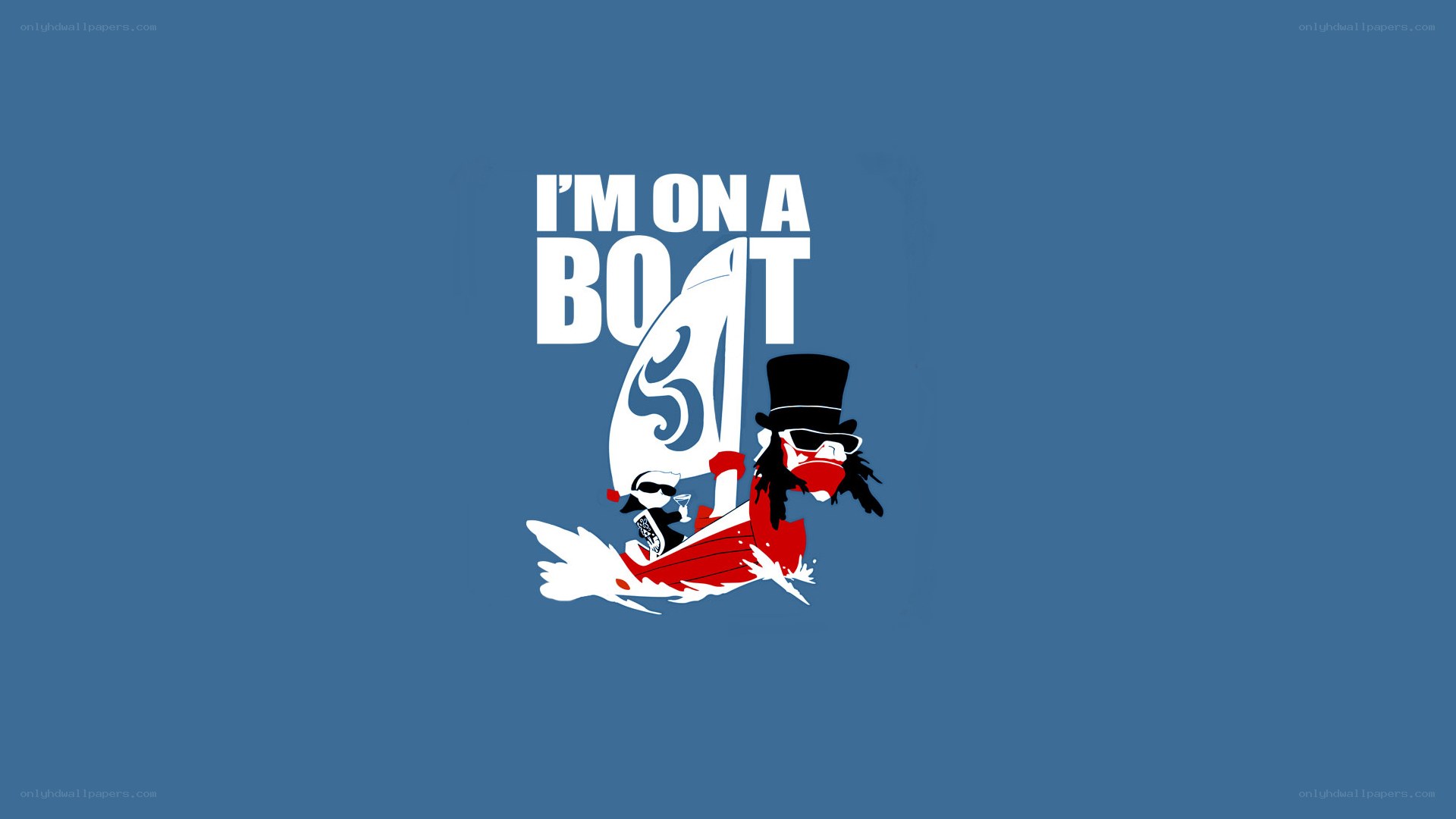 I'm on a boat meme