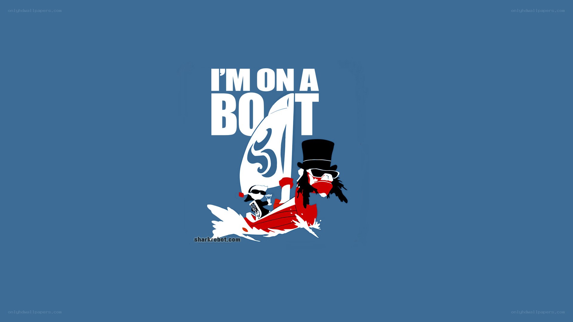 I'm on a boat meme