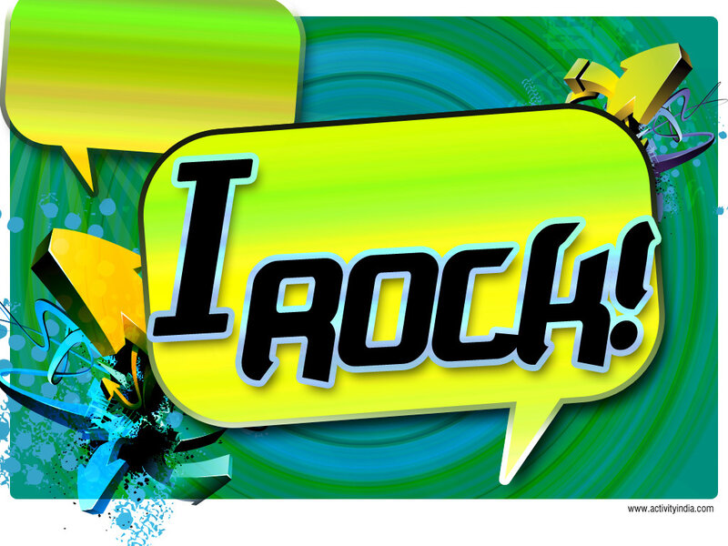 I Rock speech bubble
