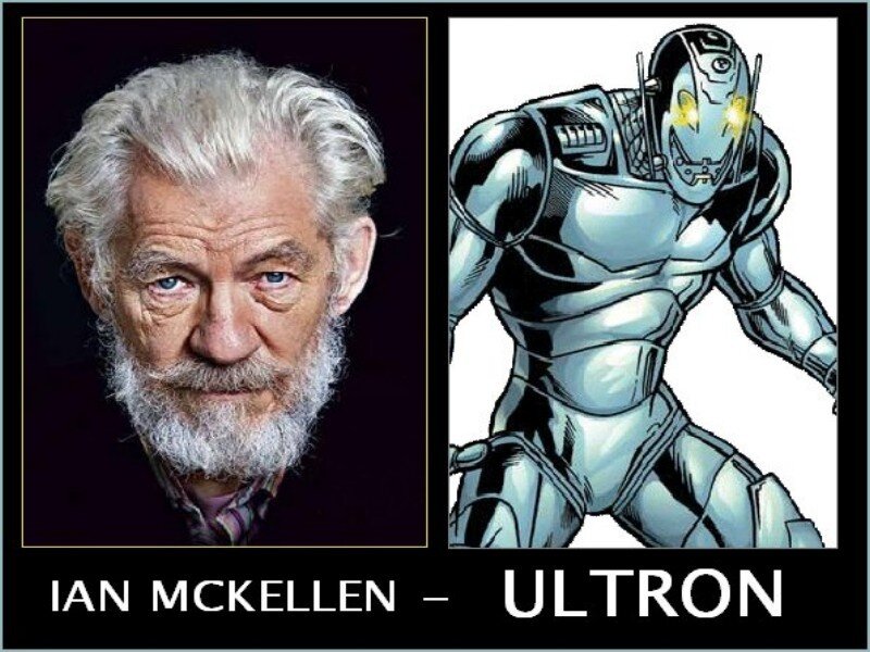 Ian McKellen and Ultron