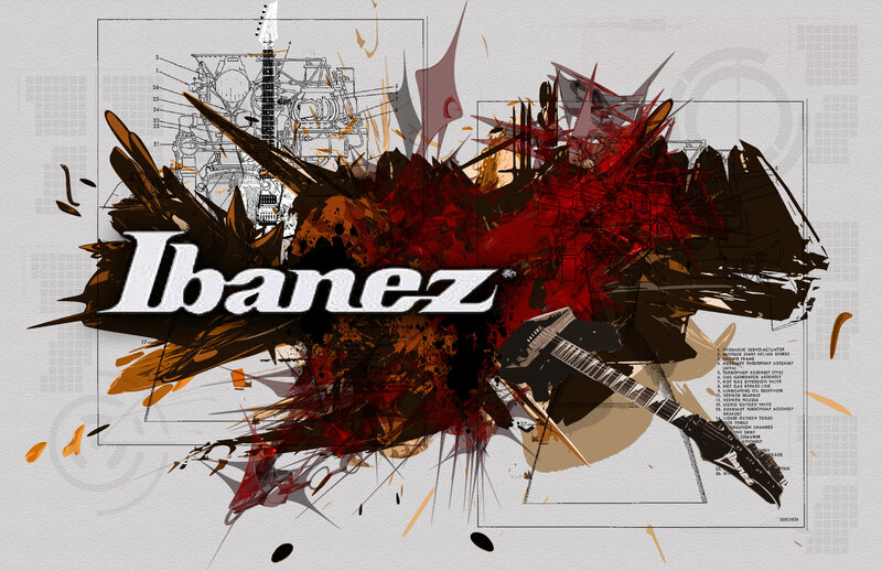 Ibanez guitar brand artwork