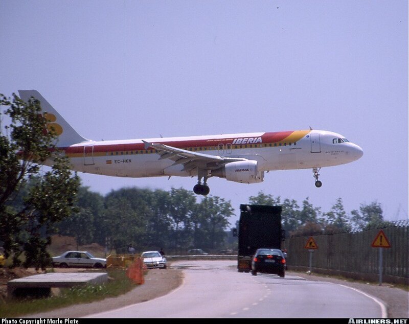 Iberia airplane landing