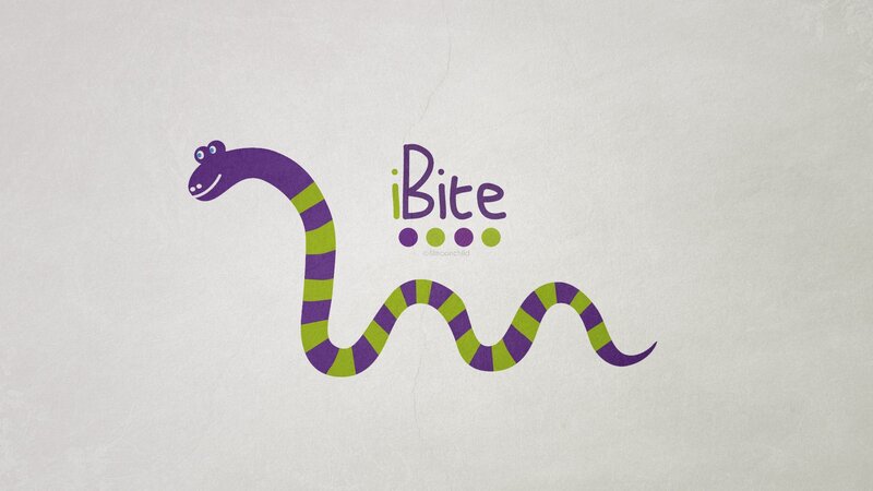 iBite logo with snake