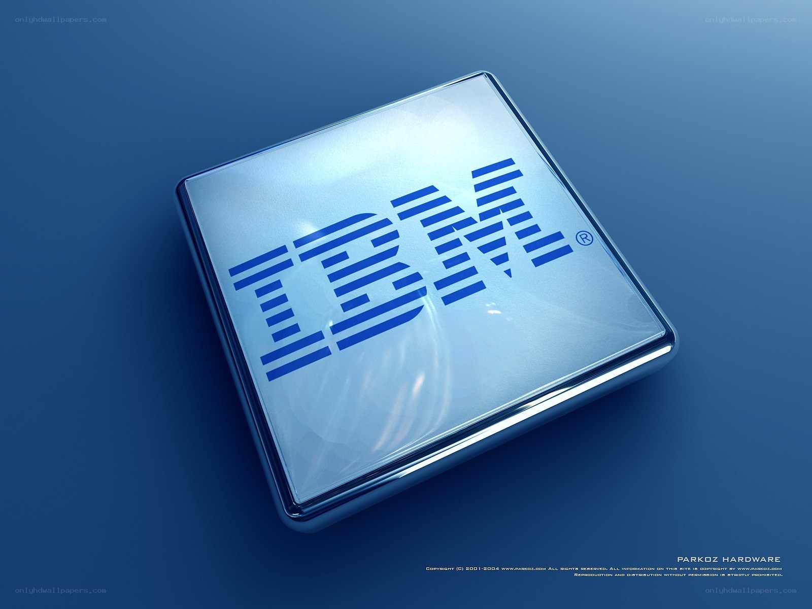 IBM logo on a blue cube