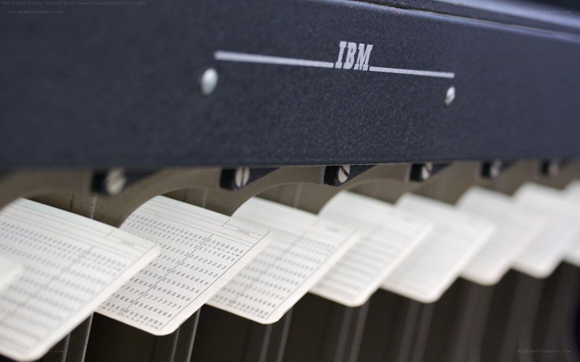 IBM punch card reader
