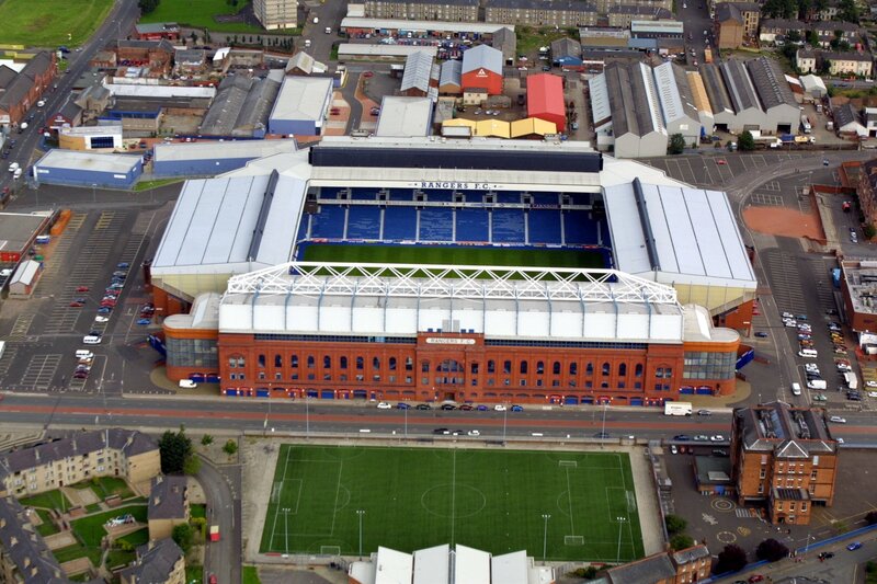 Ibrox Stadium aerial view