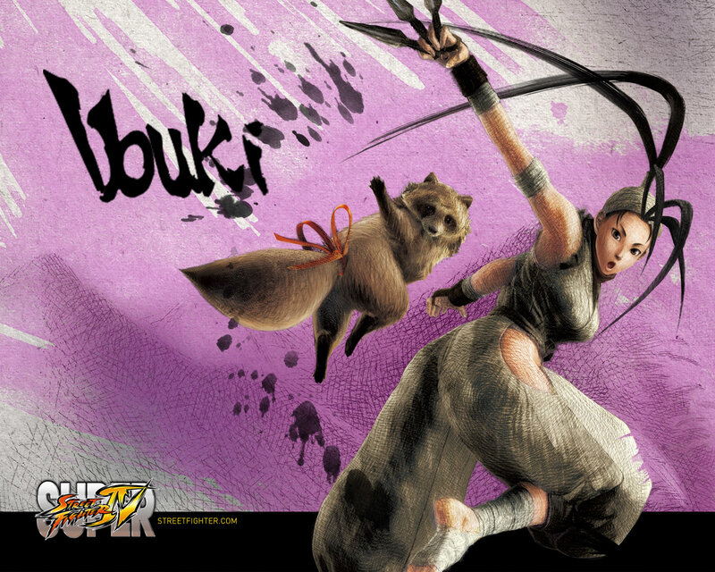 Ibuki in action with her raccoon
