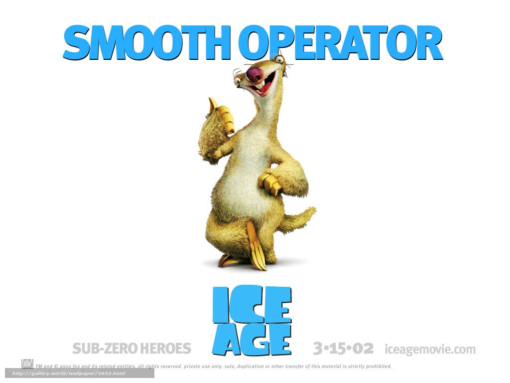 Ice Age character poster