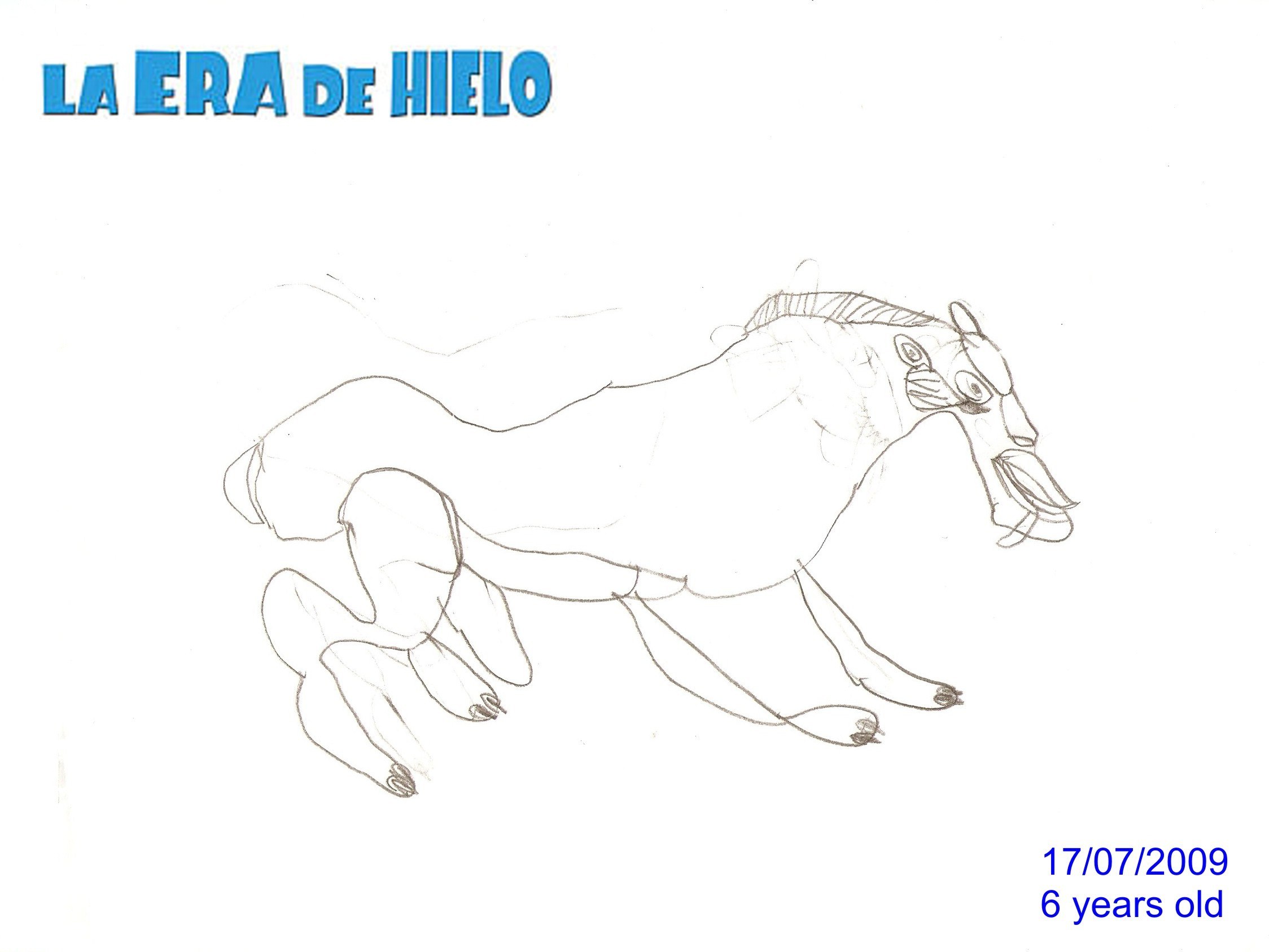 Ice Age character sketch