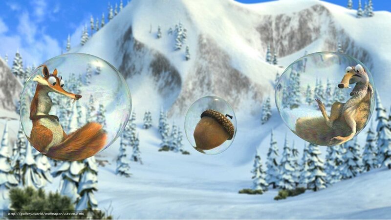Ice Age characters in bubbles