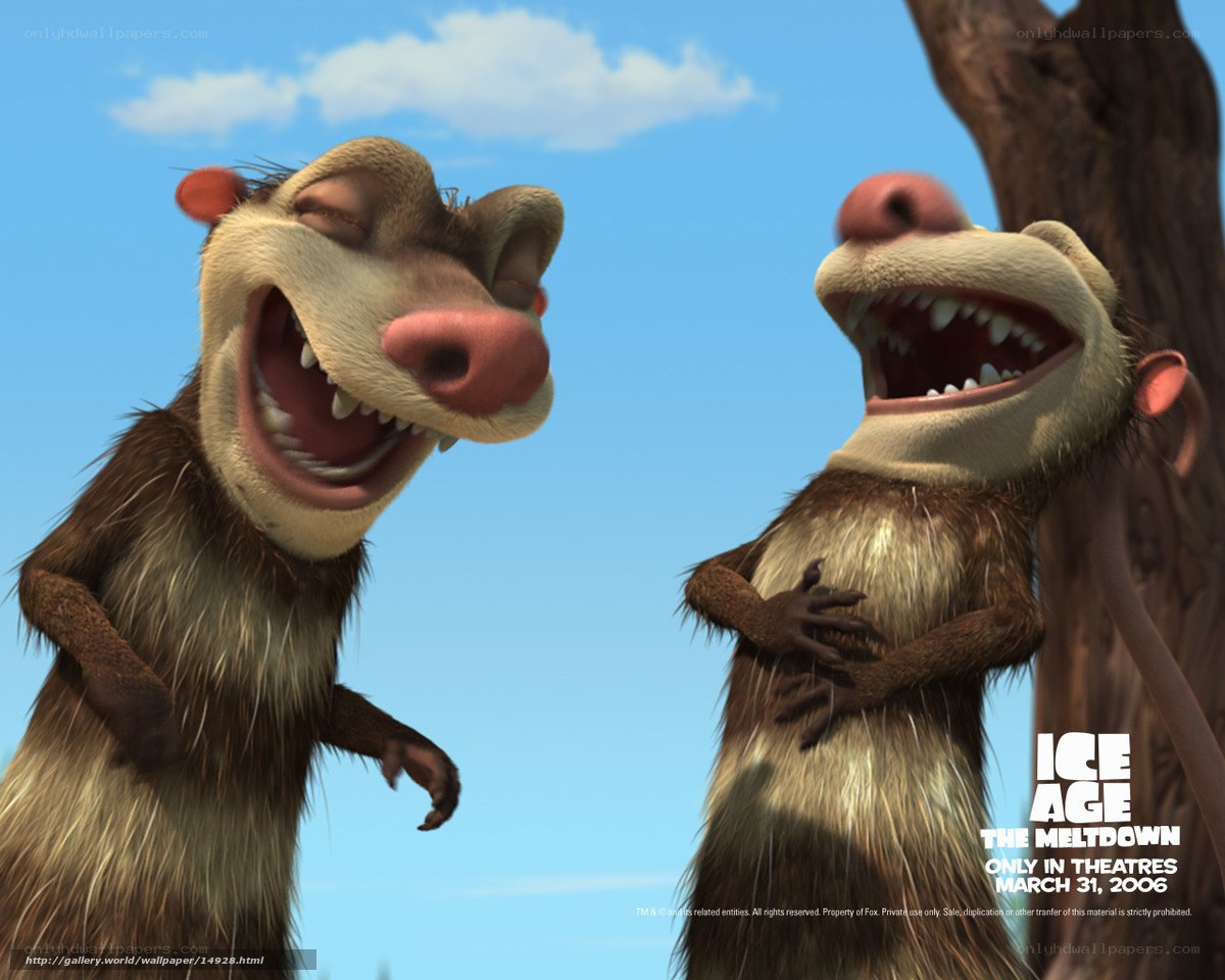 Ice Age characters laughing