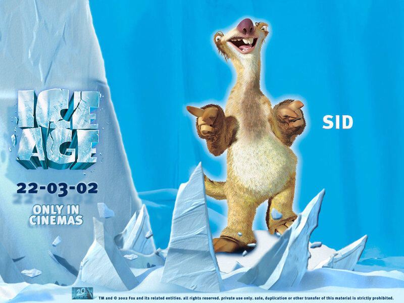 Ice Age movie poster featuring Sid
