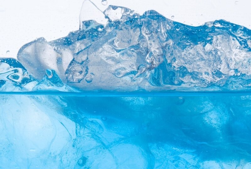 Ice and Water Splash — Blue